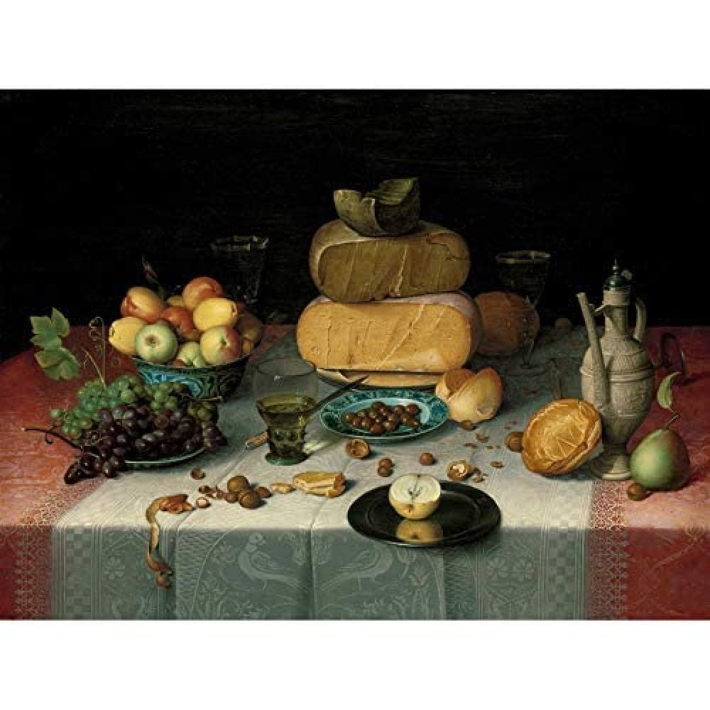 Artery8 Van Dijck Still Life With Cheese Unframed Wall Art Print Poster Home Decor Premium