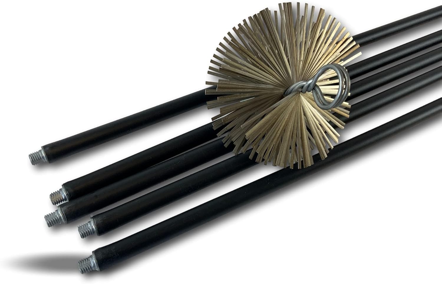 Kibros Kit ramonage classique non gainé hérisson acier Ø 180 mm 5 cannes