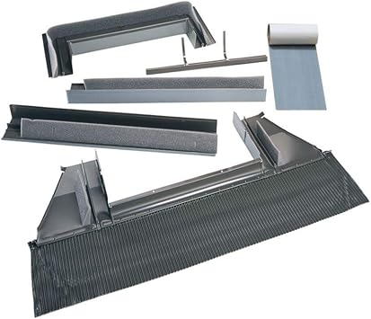 VELUX ECW 2246 0000C Skylight Flashing, 2222/2230/2234/2246 High-Profile Tile Roof Flashing w/Adhesive Underlayment for Curb Mount Skylights