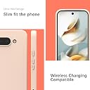 YATWIN Silicone Back Case for Google Pixel 9A, Soft-Touch Phone Back Cover for Google Pixel 9A - Link Pink gallery image