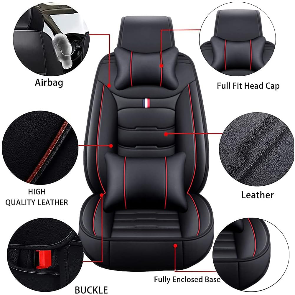 Funda De Asiento Completa Para Chrysler PT Cruiser - Juego De 9 Piezas En Cuero Azul - Protege Y Renueva Tu Interior