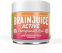 Vista 8 de BrainJuice Nootropics Suplemento de apoyo cerebral, polvo sin gluten para energía y concentración, mezcla de bebida con L teanina, Alpha GPC