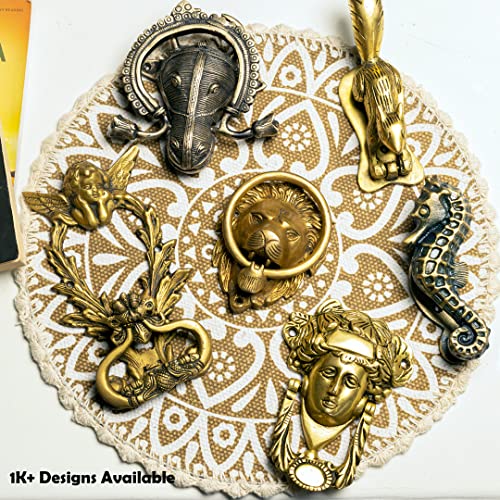 Indian Shelf Pineapple Brass Door Knockers - Georgious Entrance Decoration For Home - Gold Door Accessories Items - 17 Cm #TOP3