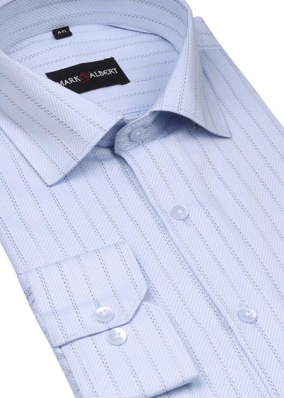 Image of Men's Striped Cotton Formal Shirt