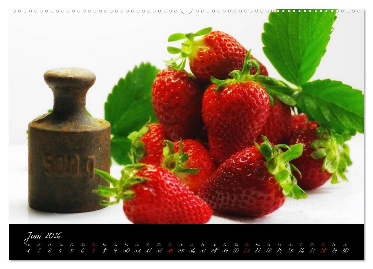 Frische Früchte Kalender (Wandkalender 2026 DIN A2 quer), CALVENDO Monatskalender: Ein toller Küchenkalender aus frischen Früchten. Ob exotische oder ... appetitlich anzusehen. (CALVENDO Gesundheit)