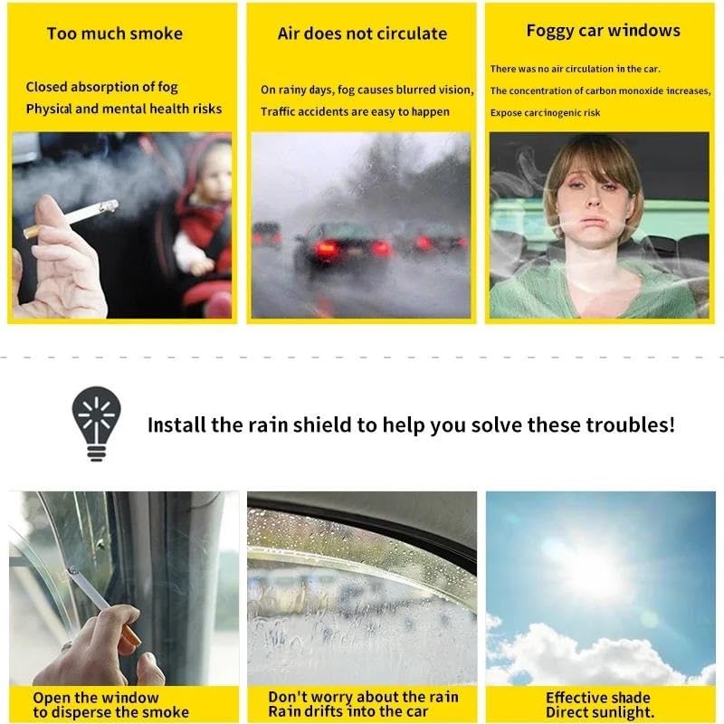 Pare-soleil déflecteurs Kia Mohave anti pluie vitre - 6
