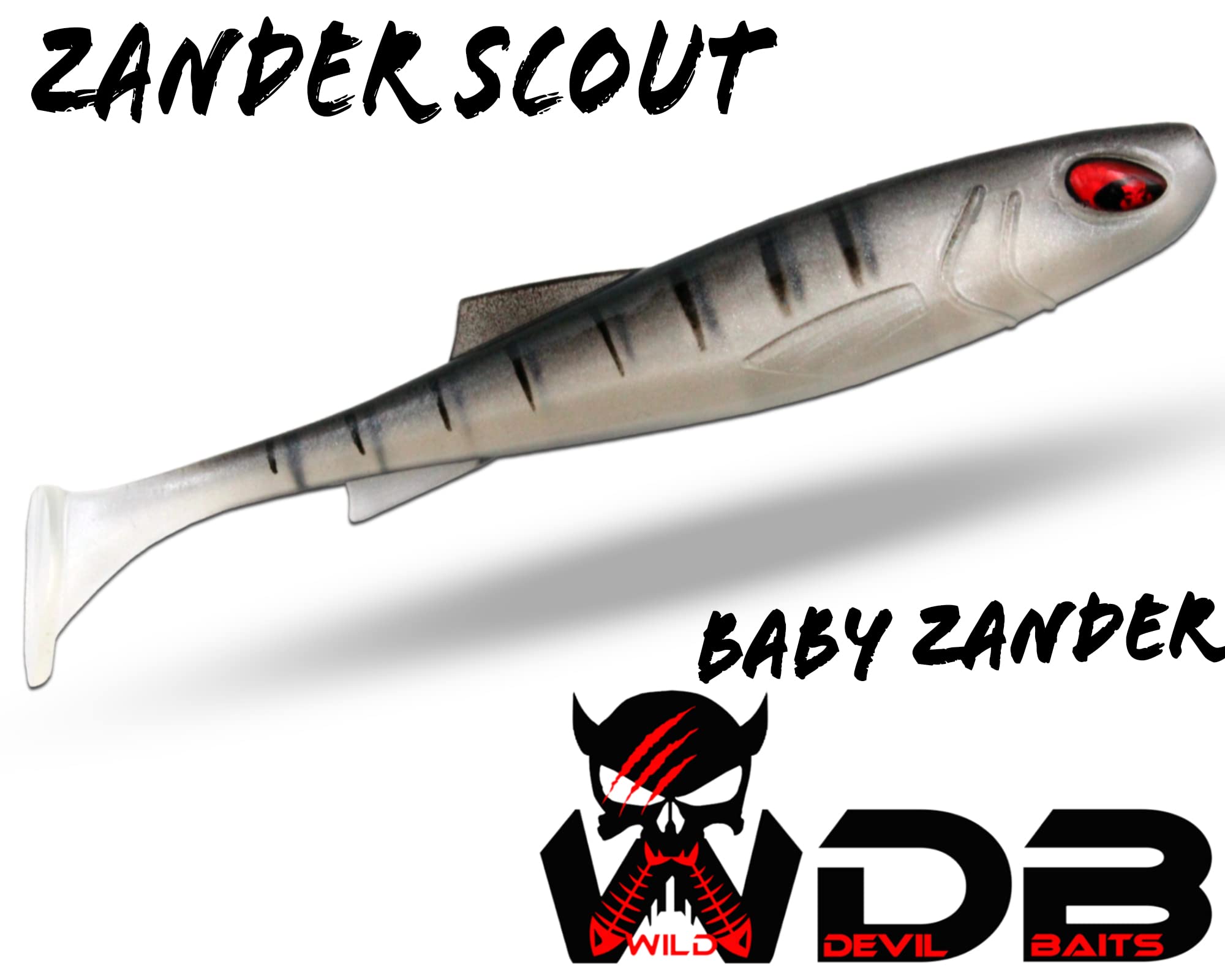Wild Devil Baits Lucioperca Scout - Cebo para lucioperca (10 cm)