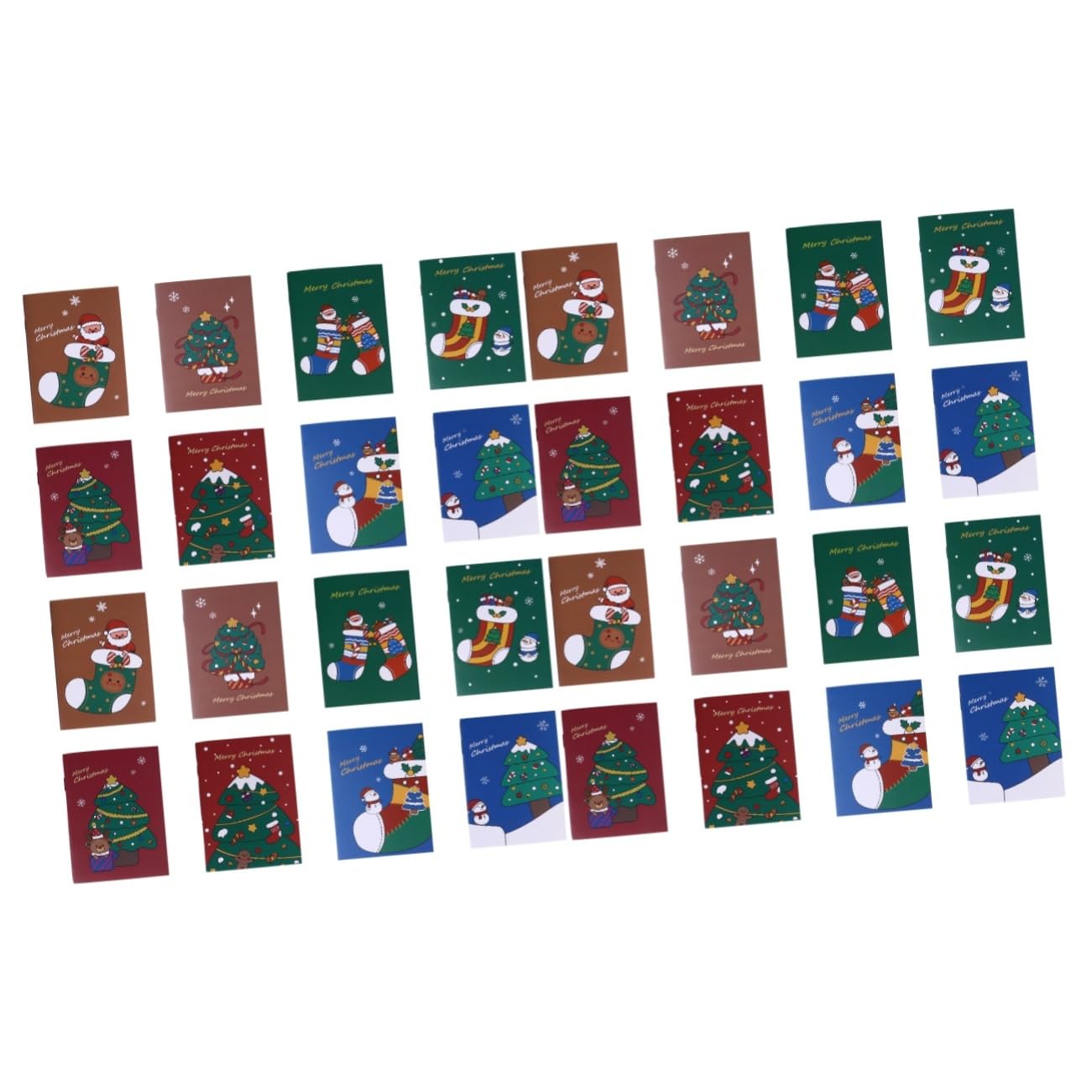 Angoily 100 Pièces Bloc-notes De Noël Pour Mini Cahiers De Noël Mini Cahier De Noel Bloc-notes Étudiant Papeterie En Gros Papier