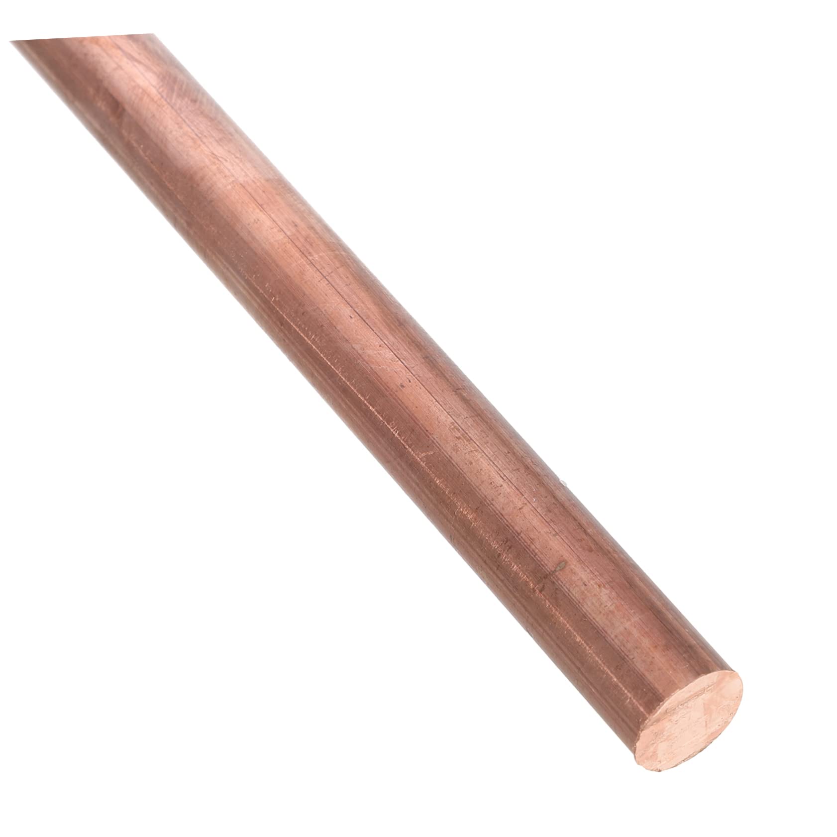 PartyKindom Kupferstange aus Reinem Rotem Kupfer 12mm Durchmesser 250mm Länge Hohe Festigkeit und Verformungsbeständig für Metallhandwerk und Elektrische Ausrüstung