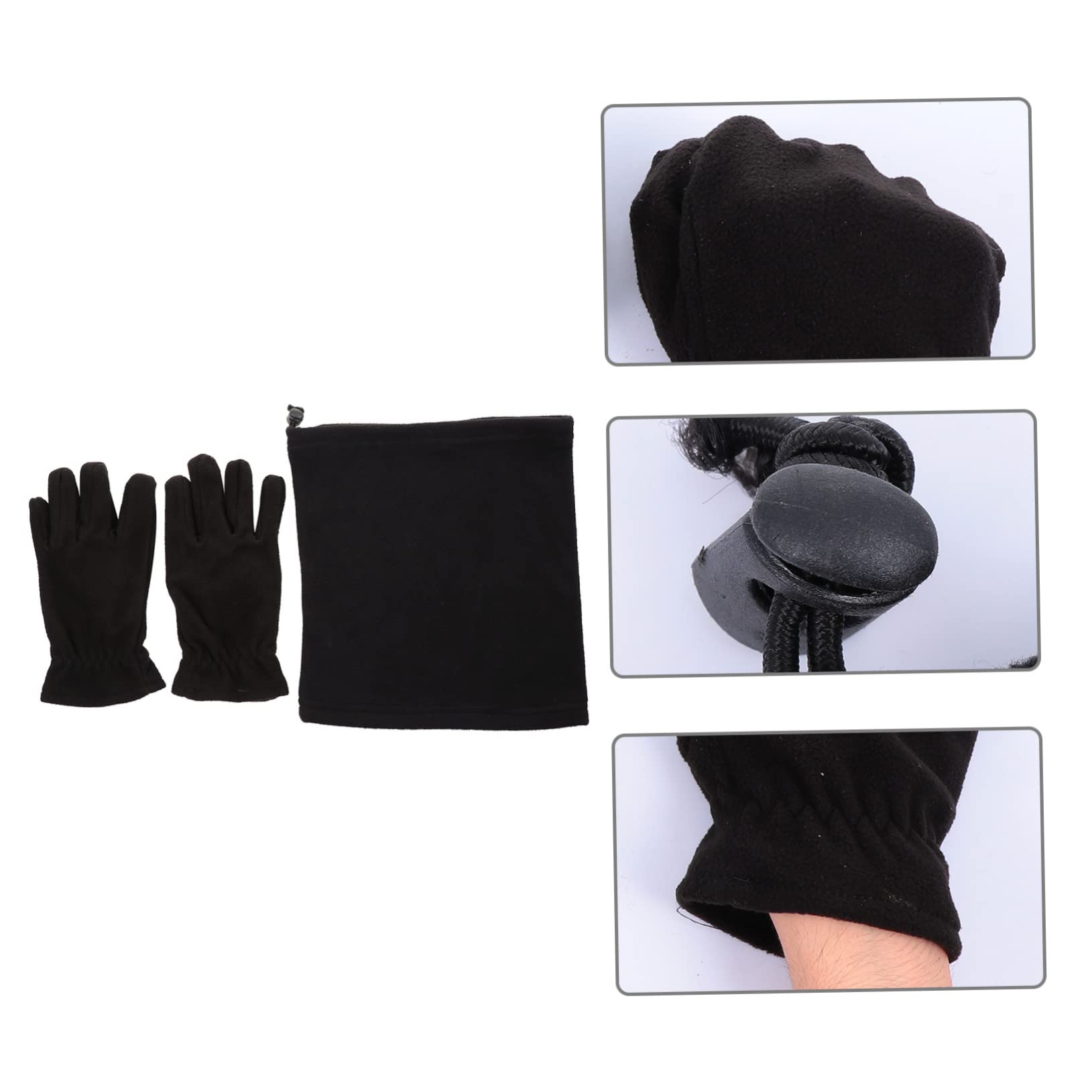 BESPORTBLE 3 Sets Cozy Warm Set Wool Hat Scarf Collar Gloves Cold Weather Protection Kit