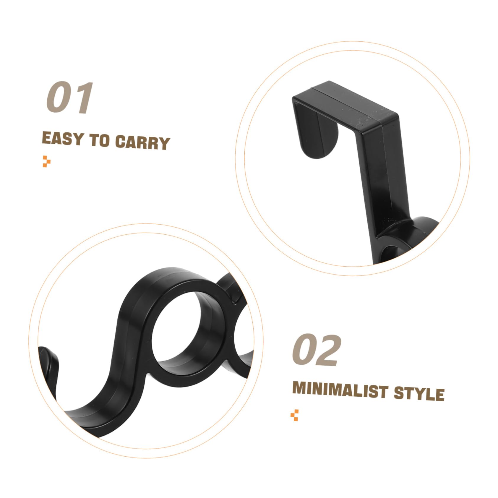 10pezzi Ganci Appendiabiti Da Porta in Resistenti Attrezzi Per Installazione Per Cappotti Cappelli e Vestiti Design Per Ingresso Cucina e Bagno