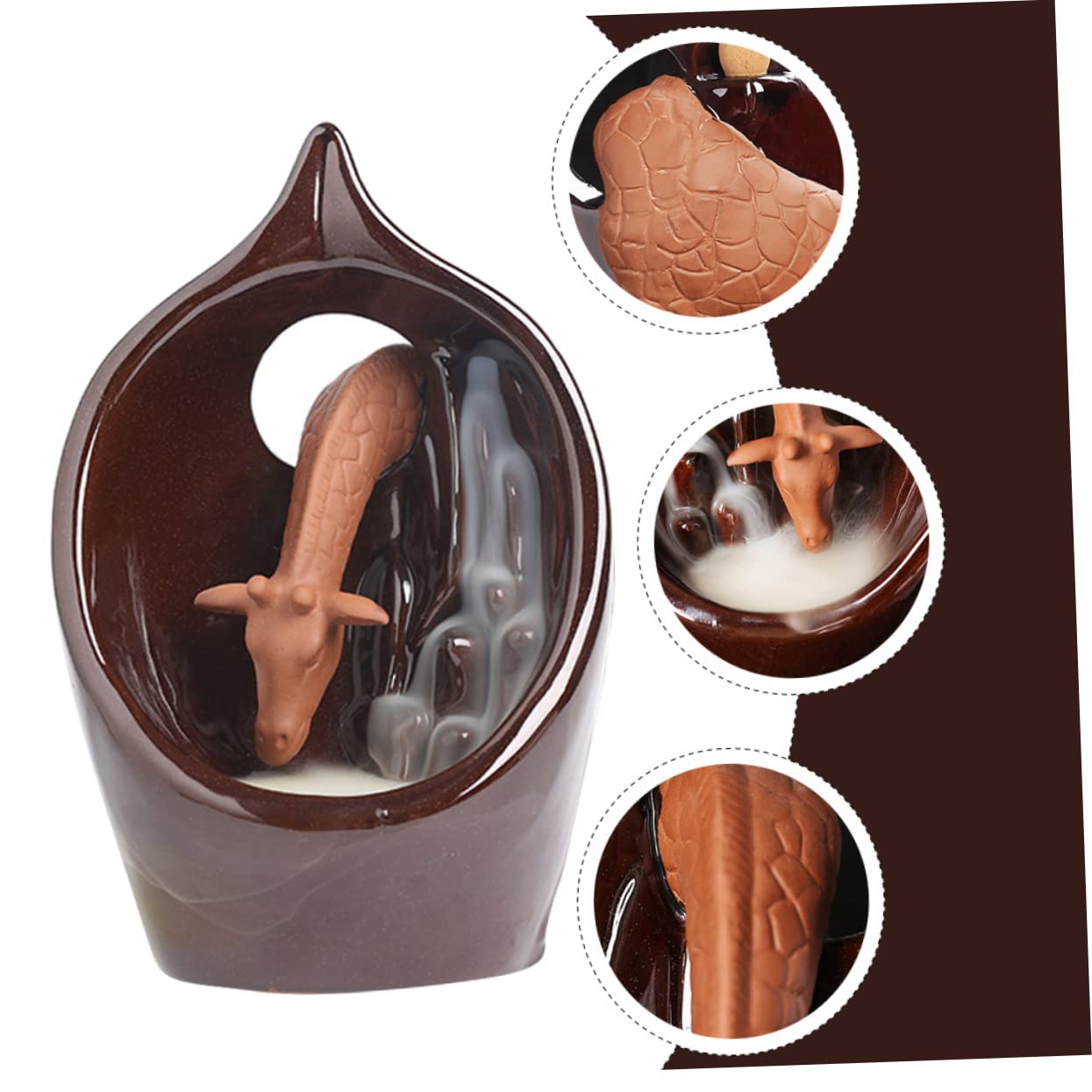 Amosfun Papo Incensario De Cerámica Estufa De Aroma para Aromaterapia Decoración Elegante