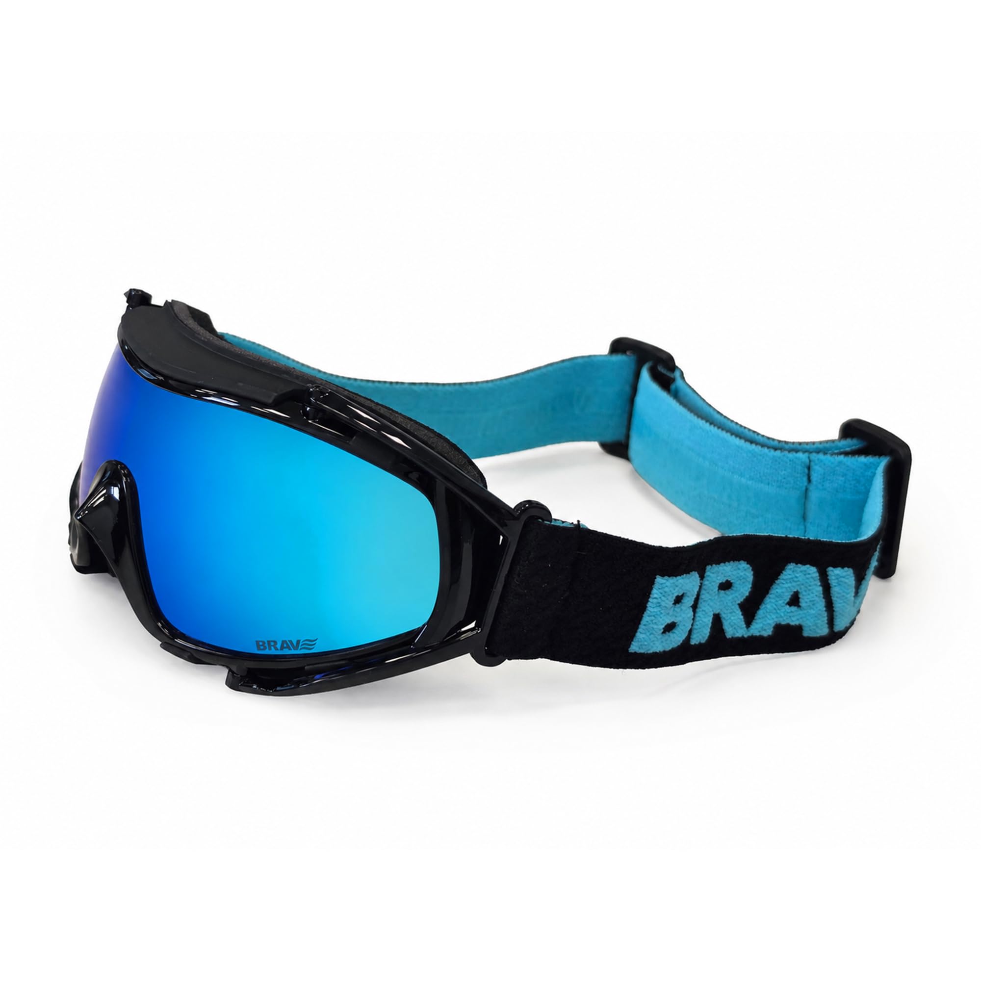 BRAVE BREEZE – okulary sportowe typu gogle do biegania, jazdy na rowerze i aktywności na świeżym powietrzu – polaryzacyjne UV400 Cat.3 Cat.3 – regulowany pasek antypoślizgowy – certyfikat CE