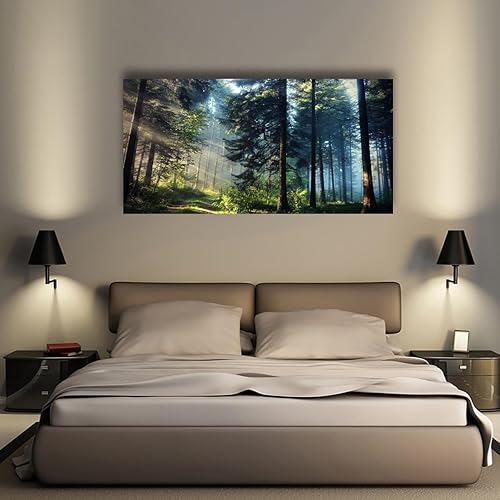 Miniatura 4 de Lienzo decorativo para pared de árbol, hermoso paisaje para sala de estar, dormitorio y oficina, imágenes de árbol grande, decoración de pared de 20