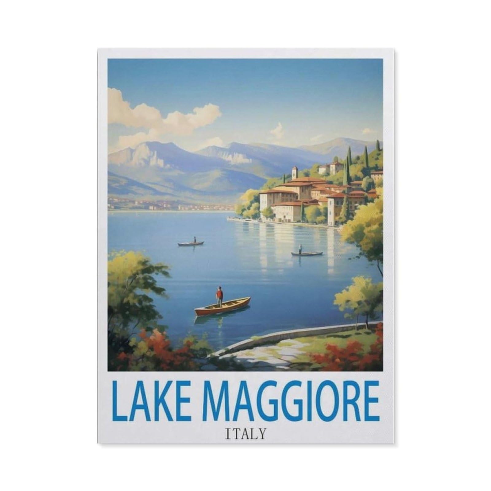 BEAYODKP 5D Diamond Painting，Lake Maggiore Italy（30 x 40 cm）