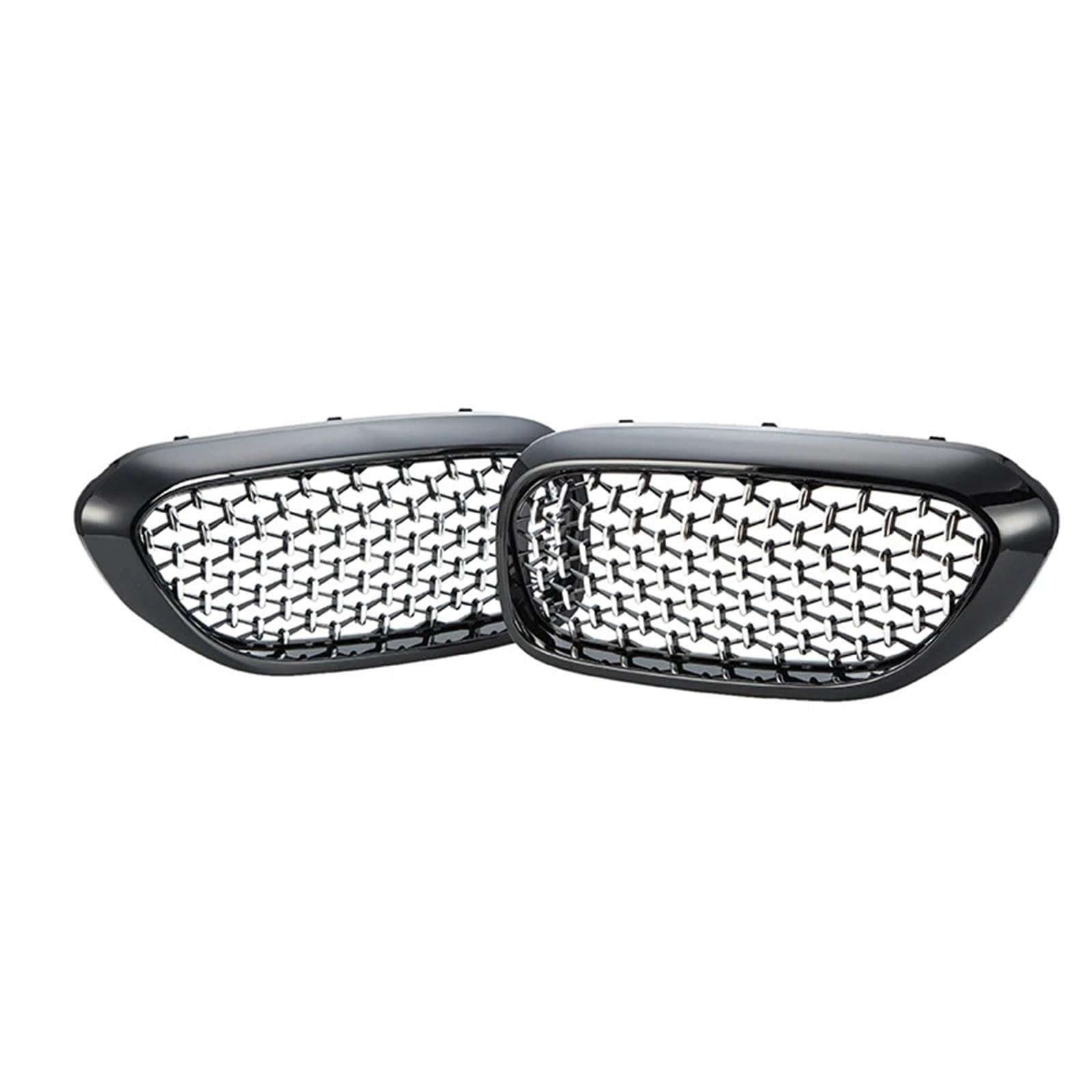 Przednie kratki pasujące do BMW serii 5 G30 Sedan G31 Wagon 2017-2020 Przed liftingiem Zamienny zderzak wyścigowy z grillem nerkowym osłona chłodnicy(Chrome Black)