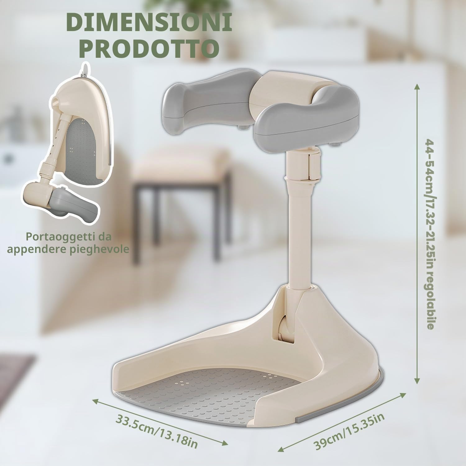 Supporto per doccia per bambini, regolabile, con base antiscivolo, per l'allenamento della corsa, ideale per bambini da 12 a 36 mesi