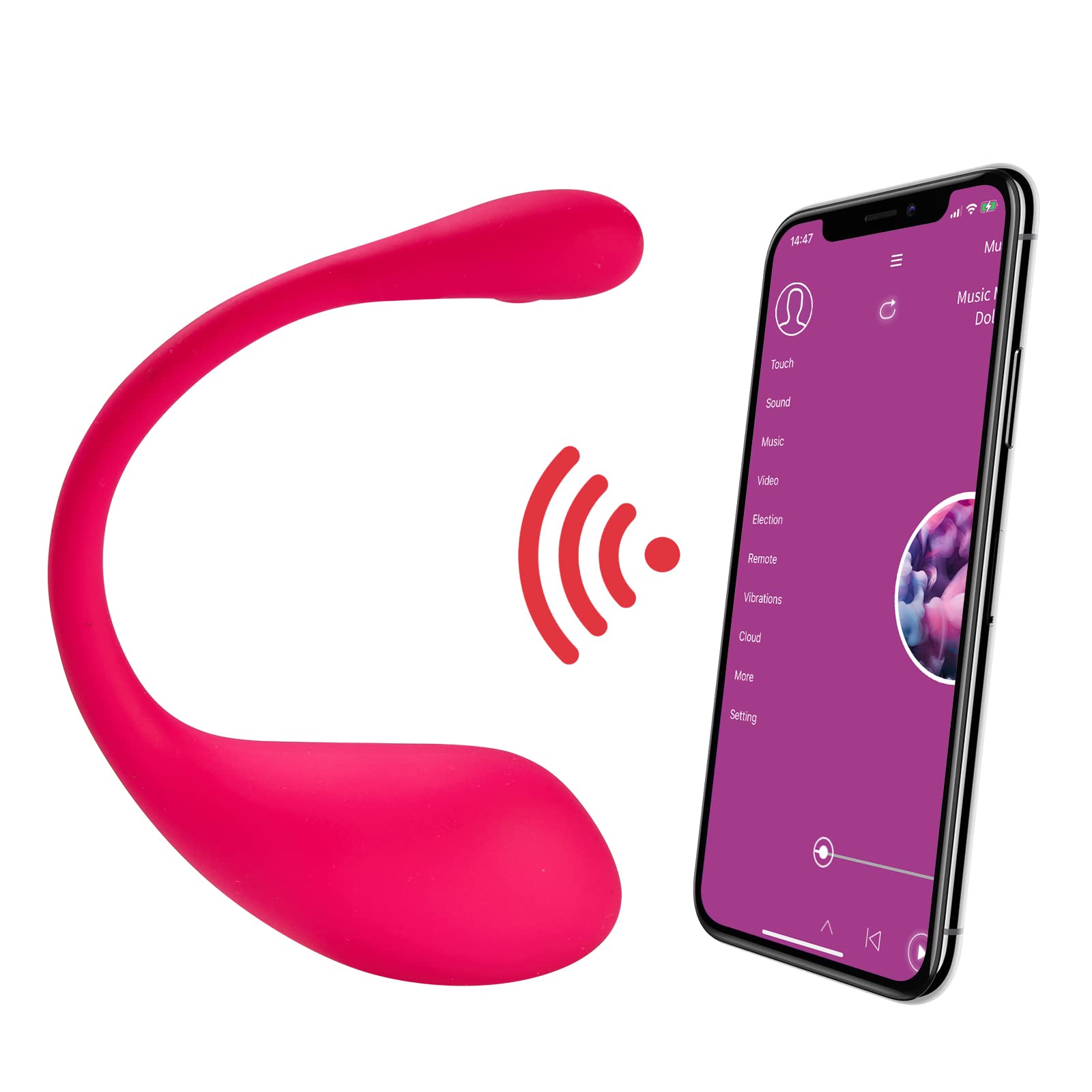 LIMENAMICS Kegel Exercise Balls for Women with App Remote Control, 12 Modes Waterproof Silicone Doct
