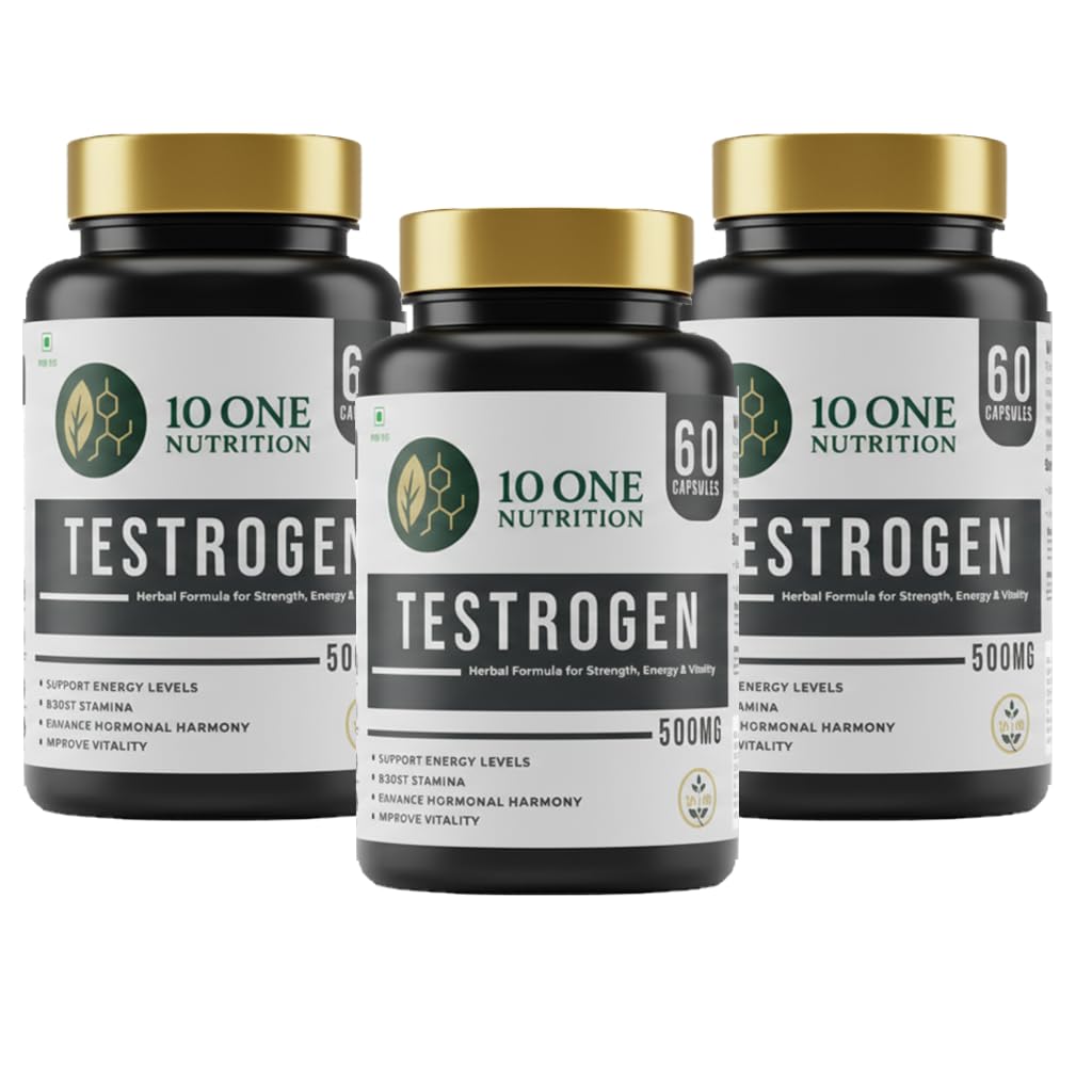 Testrogen Gold Testosterone Support Capsules for Men | Ashwagandha, Safed Musli, Shilajit & Gokhru | Stamina, Strength, Energy & Muscle Growth | 60 Veg Capsules | Ayurvedic Formula — Amazon image 10
