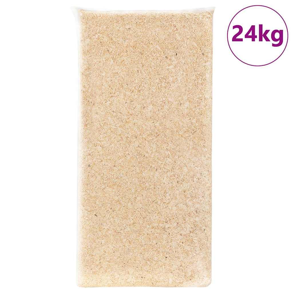 Virutas de madera para lecho de animales, saco de 24 kg, absorbente y antiolor, ideal para animales pequeños, roedores, conejos, cobayas, hámster, ratón, rata, chinchilla, hurón