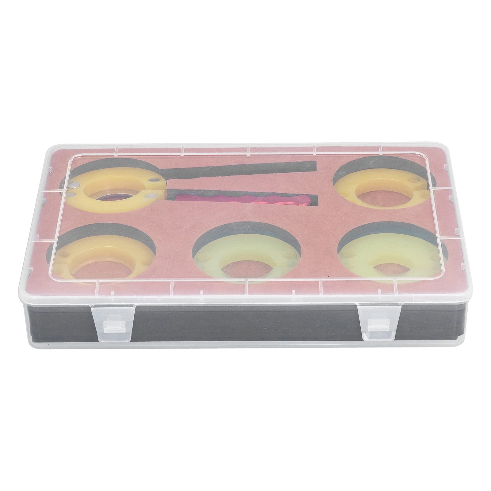Guarda lunetta apri anello in gomma morbida strumento di rimozione posteriore dell'orologio kit professionale di strumenti di riparazione per orologiai orologio lunetta apri apri pinza kit di strume