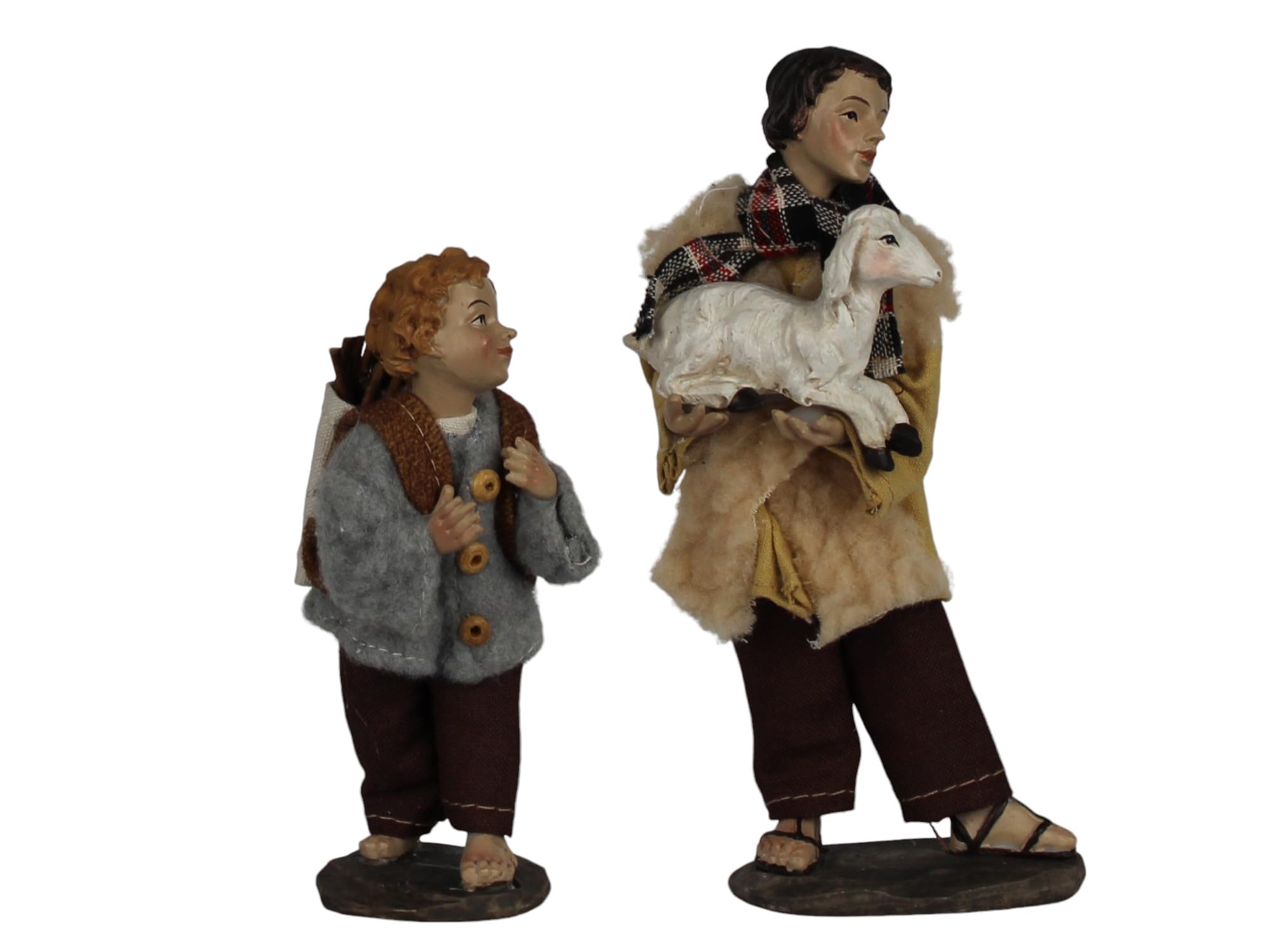 ZICOM Ankleidefigurenset Nazareth, Krippenfiguren alpenländisch ca. 16cm 12-TLG. Polyresin bekleidet