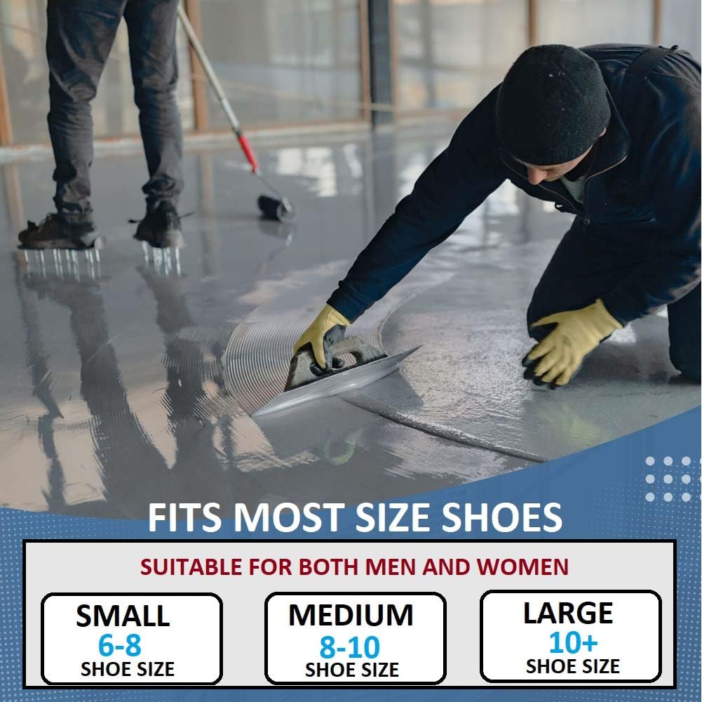 ZY402 Fully Assembled Spiked Shoes with 1” Sharp Short Spikes for Epoxy Floor Coating, Self-Leveling Floor, Cover Installation