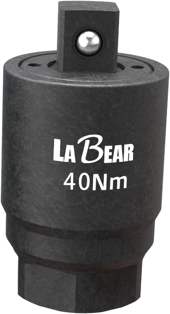 LABEAR - 40Nm Torque Limited Wrench, Manganese Phosphate For Oil filter & Spark Plug,3/8" Drive 40Nm Engine Oil Filter Cap Wrench Torque Limited Adapter