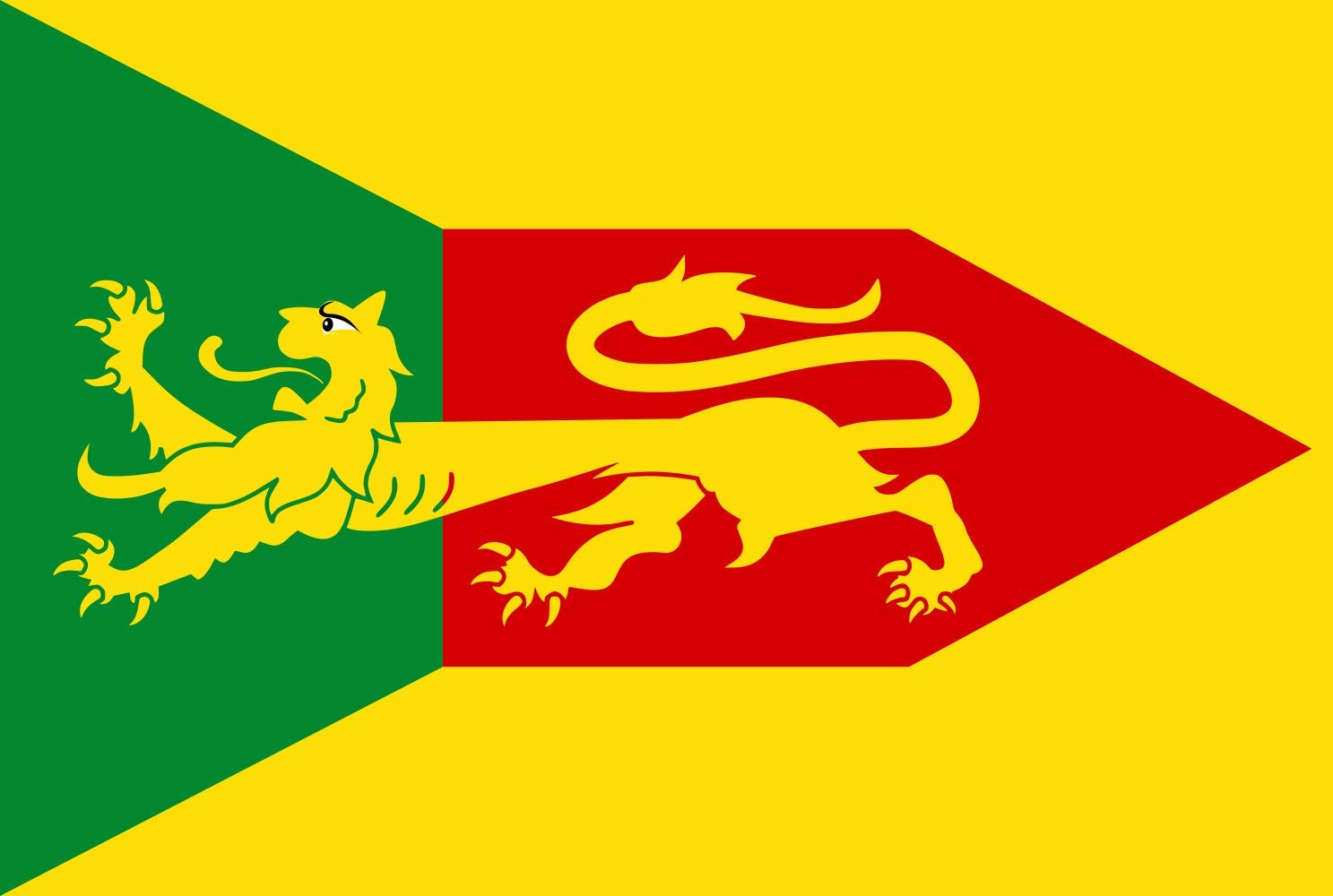 Drapeau Large Hegebeintum 100x150 cm pour mât extérieur de village