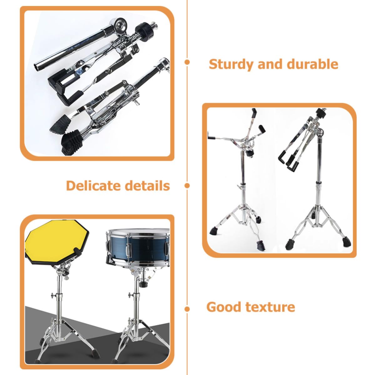Gatuida Snare Drum Ständer Höhenverstellbarer aus Aluminium für Schlagzeug