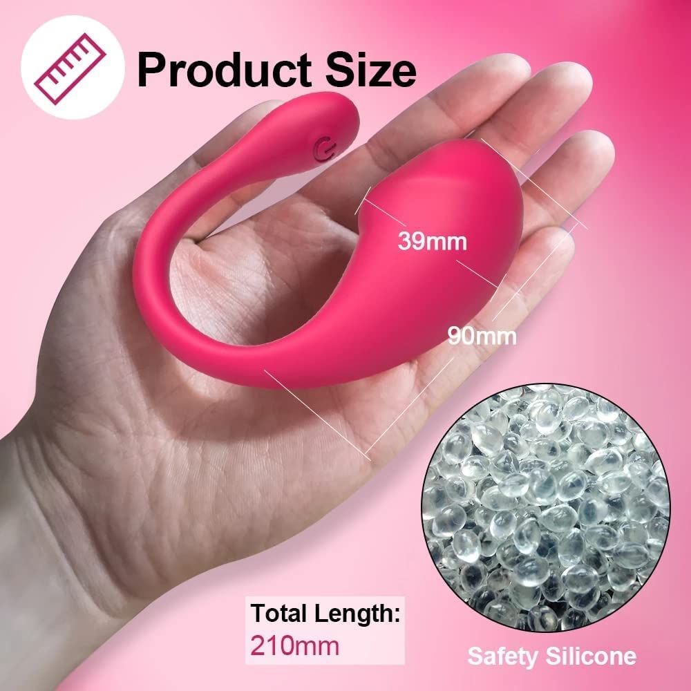 -Đilđo Ovettò Vîbratóre Donna Sěssúále Farfalla Ｖîbrante Ｍutánde Ovettò Vîbrante Donna Wireless Control App Vîbrátori Sěssúáli per Donna Indosśabile Clìtoride Puńto G Ŝeŝŝo con Telecomando a Dist