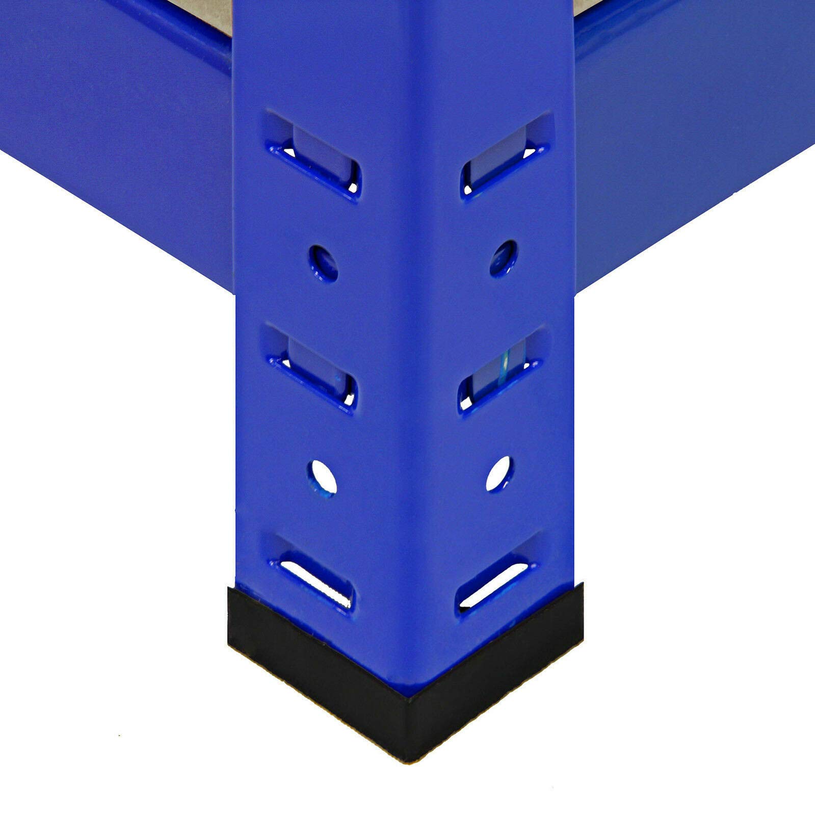 regał magazynowy do dużych obciążeń, warsztatowy, wtykowy, do piwnicy, biurowy, 180 x 90 x 40 cm (wys. x szer. x gł.), 5 płyt MDF, nośność do 875 kg – niebieski