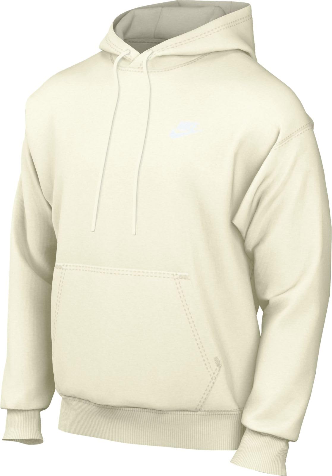 Nike BV2654-134 Sportswear Club Fleece Sweatshirt Men's SAIL/SAIL/WHITE Size 2XL