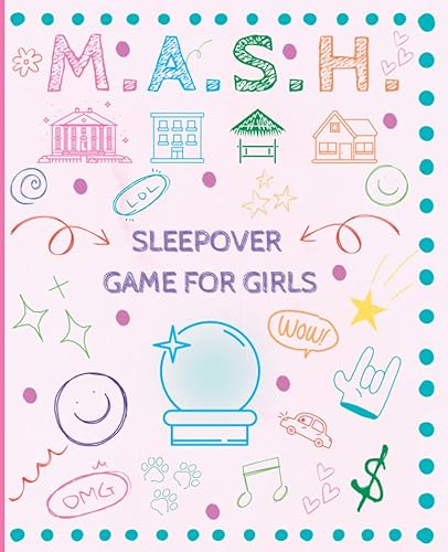 MASH Game for Girls: Fun Game for Girls to Play While Having a Slumber Party/Sleepover | Fortune Teller Game for Girls