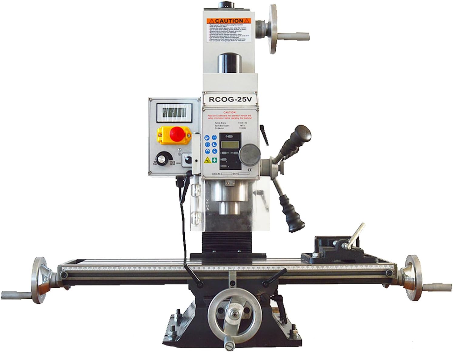 EQCOTWEA Milling Drilling Machine Benchtop Mini Mill Drill Machine 7x27