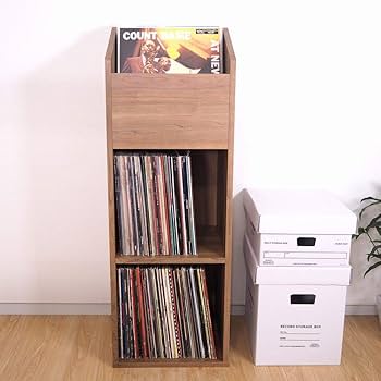 【２個セット】レコードラック DULPA100NA ディスクユニオン Amazon.co.jp: レコードラック 2マス+1BOX DULPA300