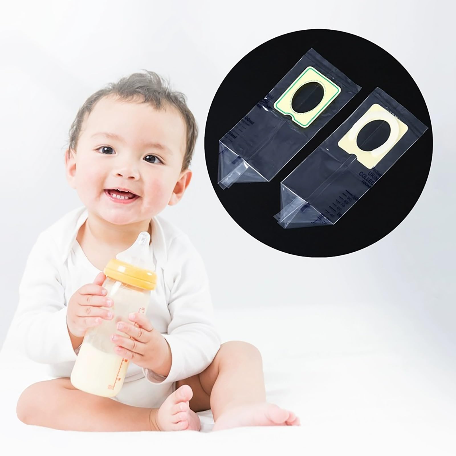 Children FKK Pee  PoLmEr 20 Pcs Pediatric Urine Bag Collector, Sterile, 200 ml, Clear Pee  Holder, for Urinary Incontinence for Children & Baby : Amazon.co.uk: Health  & Personal Care