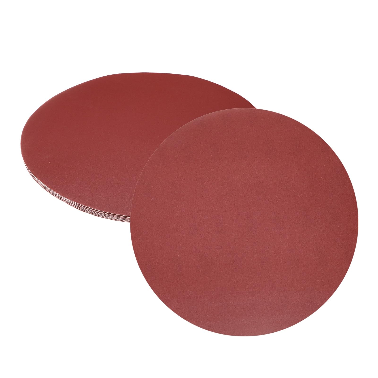 QUARKZMAN 8 Piezas De Discos De Lijado De 12 Pulgadas Con Adhesivo PSA, Grano 400 De Óxido De Aluminio, Papel De Lija Redondo Sin Agujeros Para, Metal