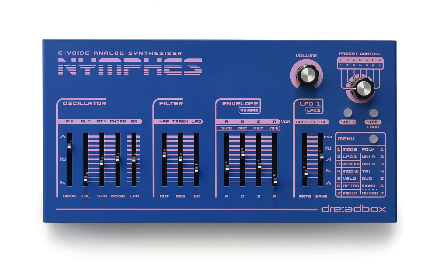 鍵盤楽器 Nymphes dreadbox Dreadbox Nymphes Desktop Polyphonic Analog Synthesizer