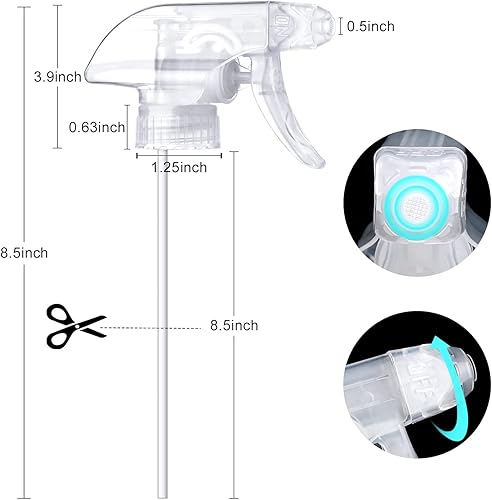 Miniatura 4 de Cabezales de pulverización espumosos, boquillas de botella de pulverización, boquillas de espuma, boquilla de pulverización de plástico resistente,