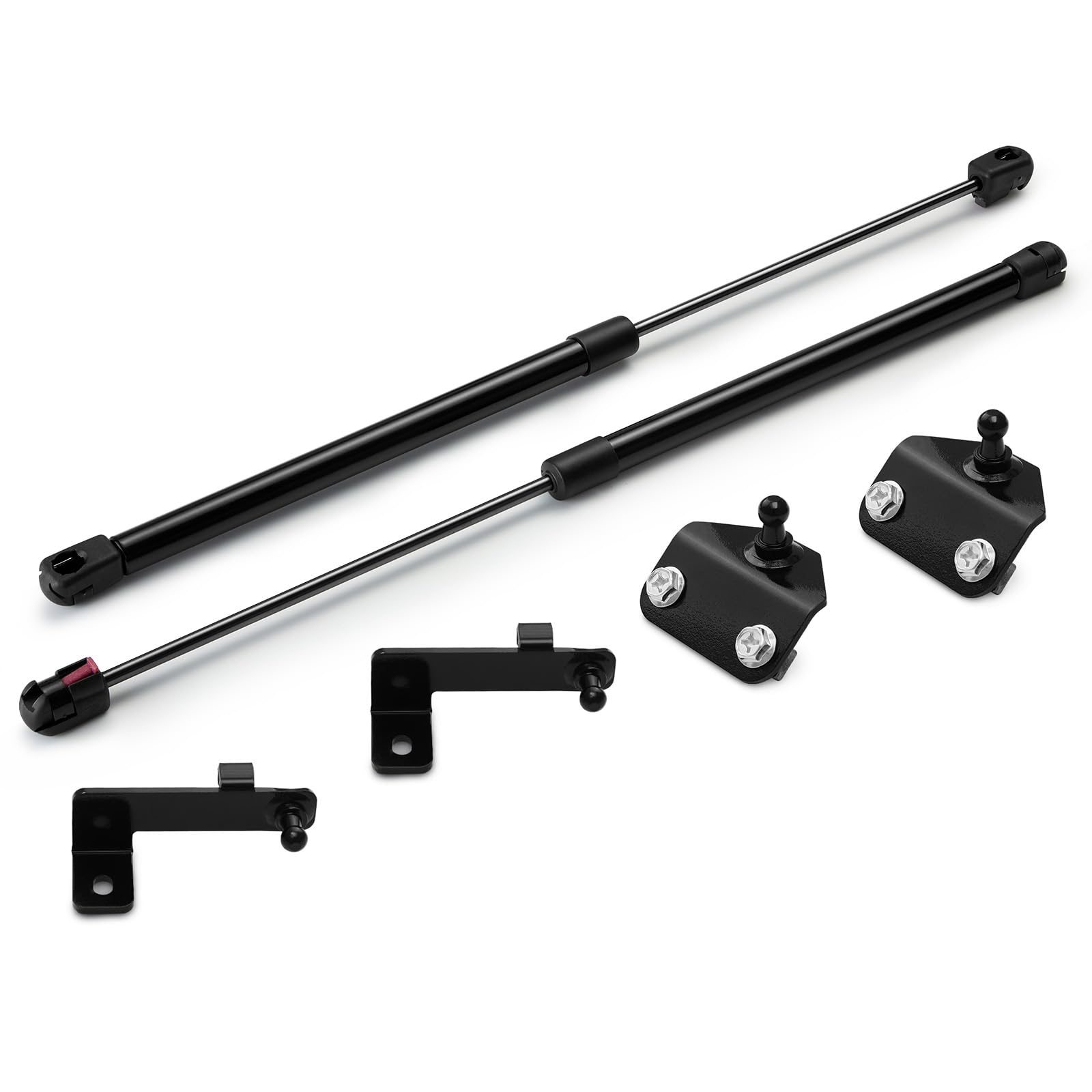 ARANA Hood Struts kit for Jeep Wrangler JL 2018+ & Jeep Gladiator 2020+ (No Drill), 21-20003-02 Front Engine Hood Shocks Lift Support, All Black Quicklift Components, 2 Pcs