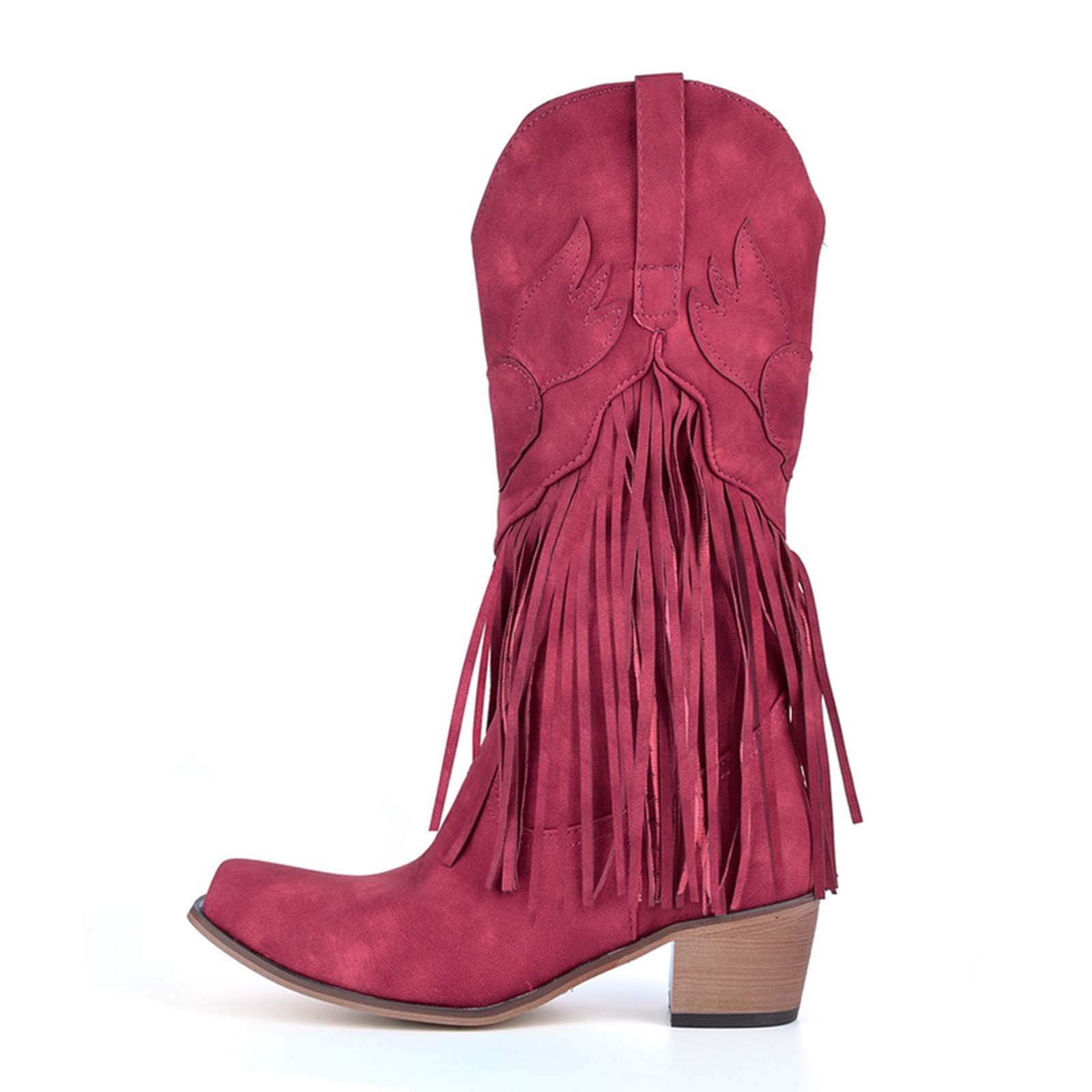 Stivali Donna Casual Lunghi con Cerniera Laterale E Lacci con Motivo Stampato Giardino Impermeabili Stivali Texani Stivaletti da Pioggia in Pelle Antiscivolo Leggero Antiscivolo Scarpe