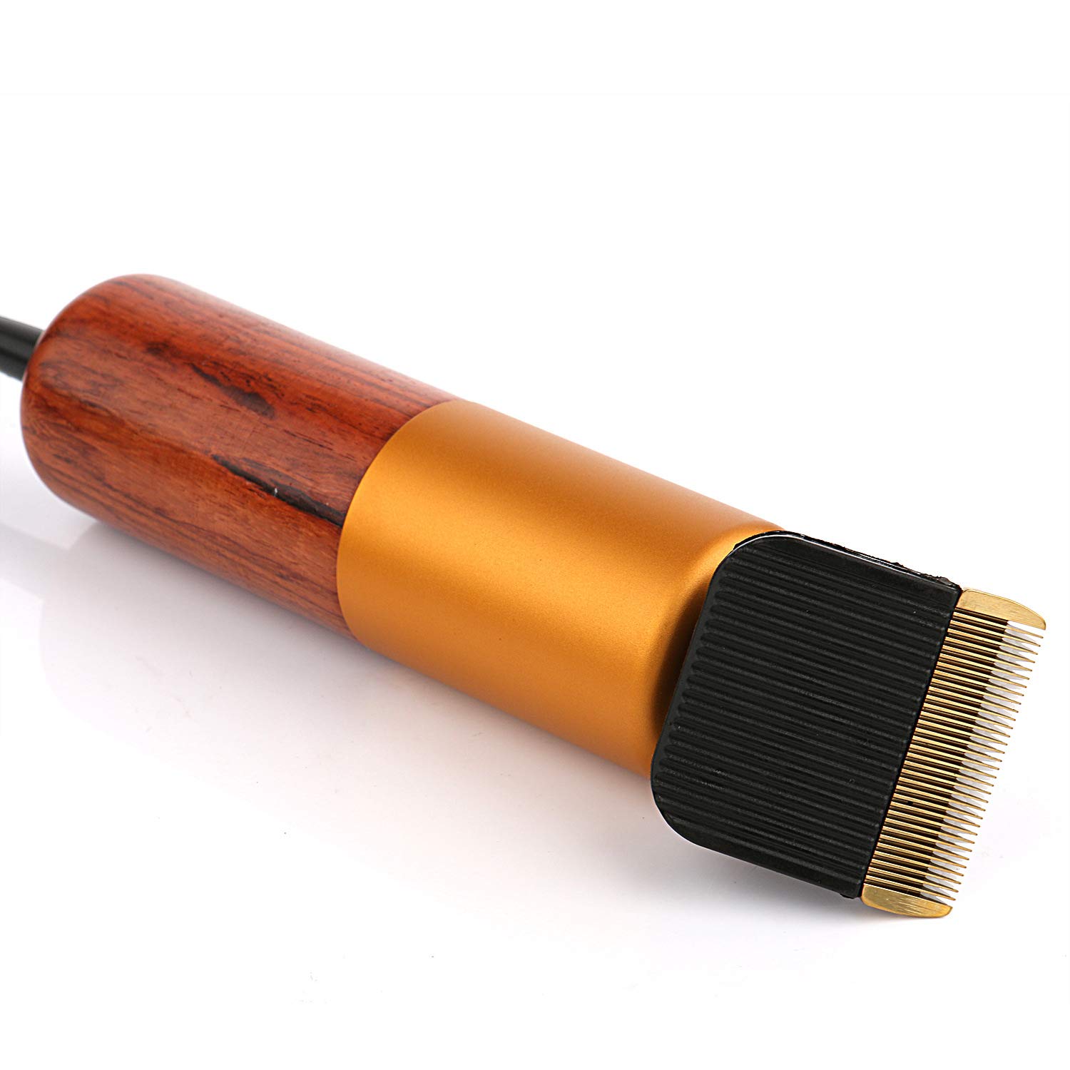 Maquina Cortar Pelo Perros, ZYWTZ® Puede Ajustar la Velocidad 3000-6000rpm, 200W Potencia, Cuerpo de Madera de Palo de Rosa, Profesional Cortapelos para Perros, Ovejas, Ganado, Caballo, Conejo