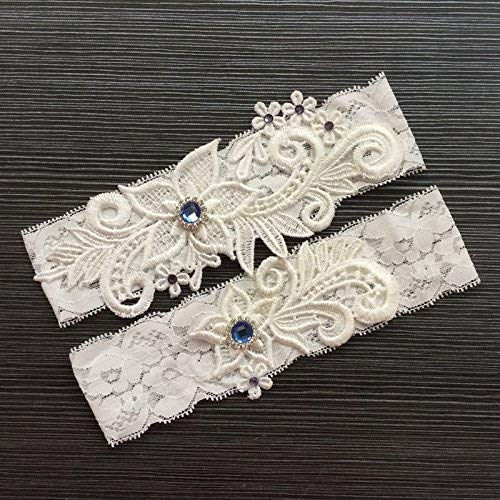 Canjoyn 43483-25231 Wedding Bridal Lace Garter Set Keepsake Toss Tradition Vintage thumb #1