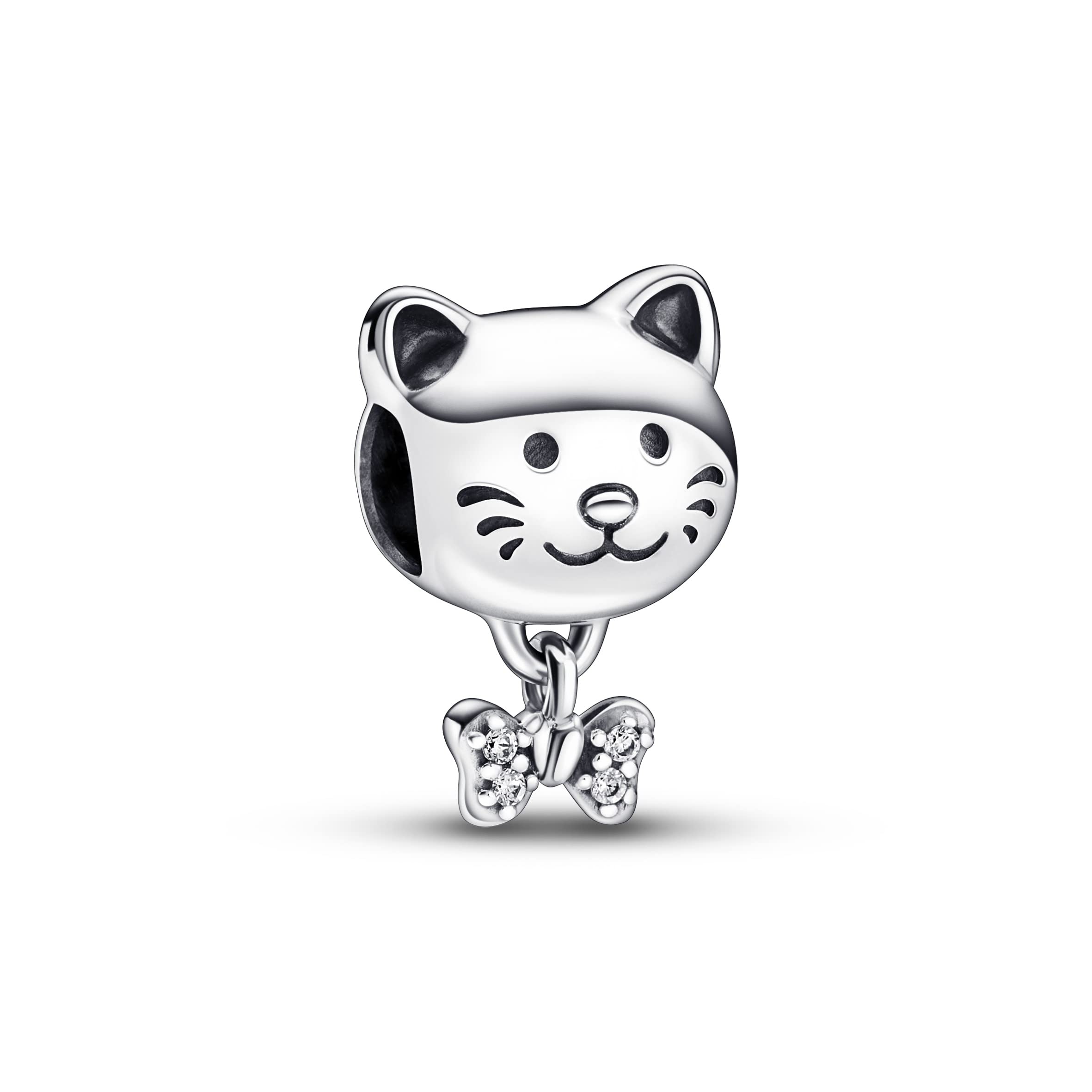 PANDORAPANDORA Charm Moments 792255C01 Mascota Gato lazo