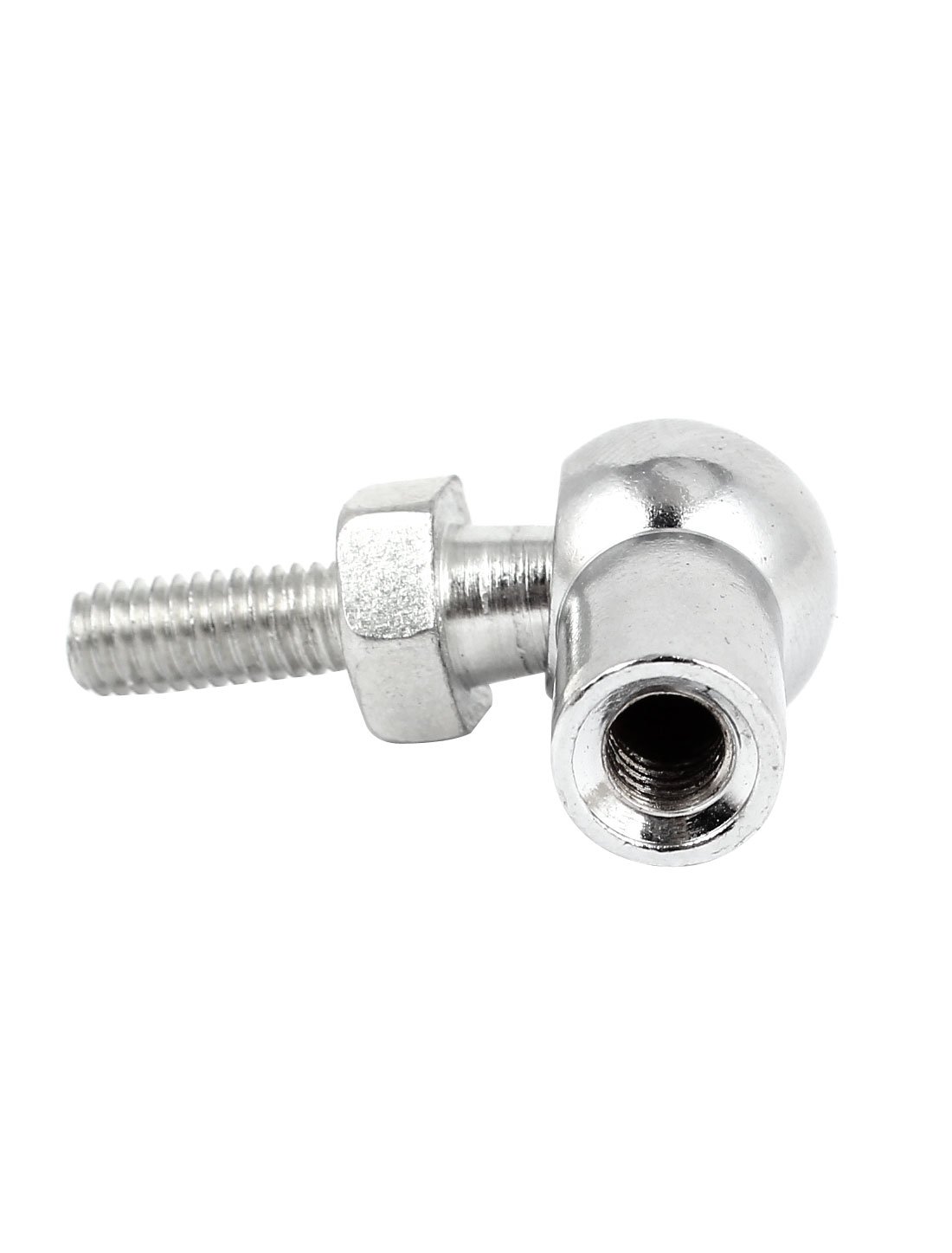 Aexit 6mm x Clamps 6mm Male Female Thread L Shaped Ball Joint Rod End Bearing Strap Clamps 2 Pcs