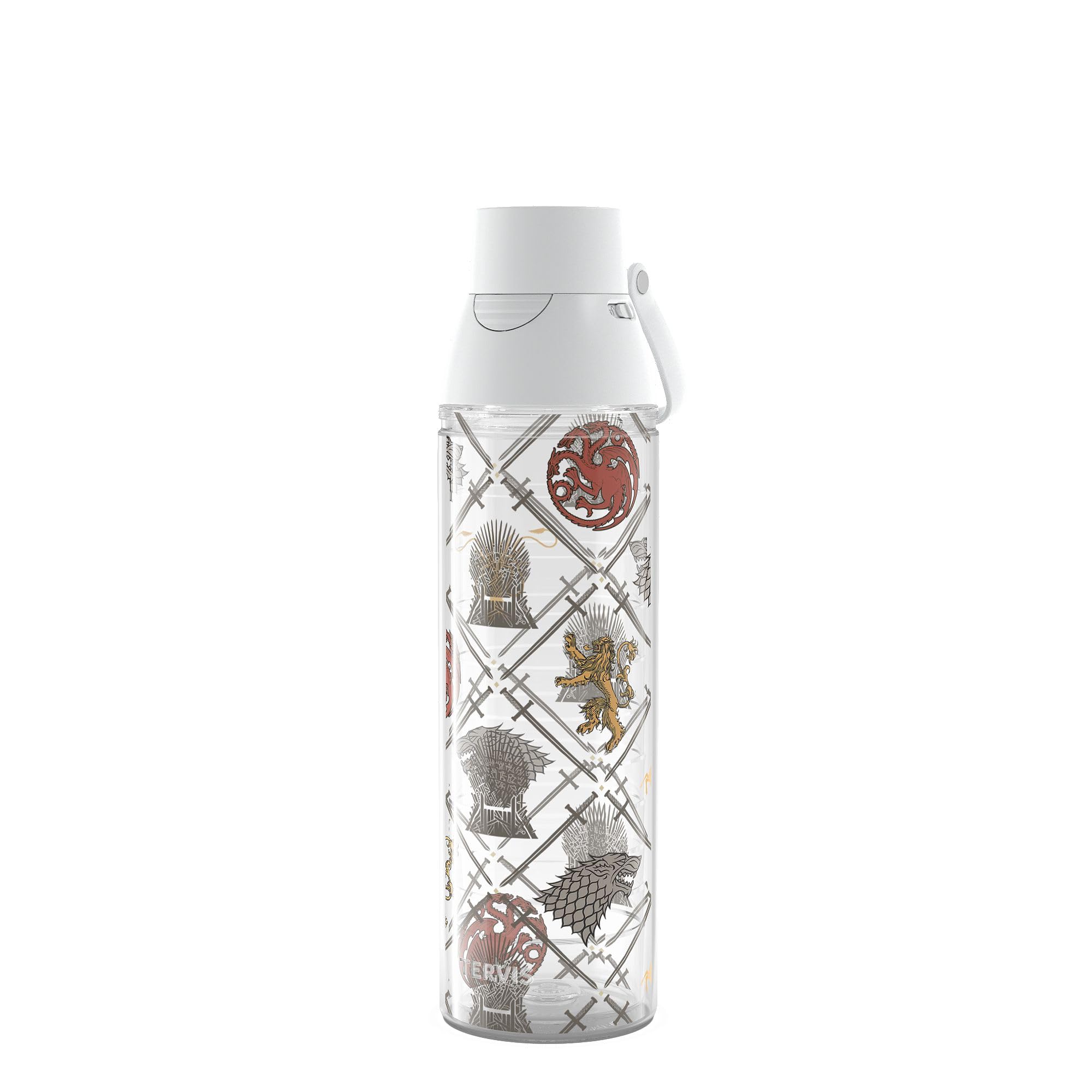 Tervis Classic Venture Lite Game Of Thrones - Heraldry Made In Usa Double Walled Insulated Tumbler Travel Cup Keeps Drinks Cold & Hot, 24Oz Water Bottle,