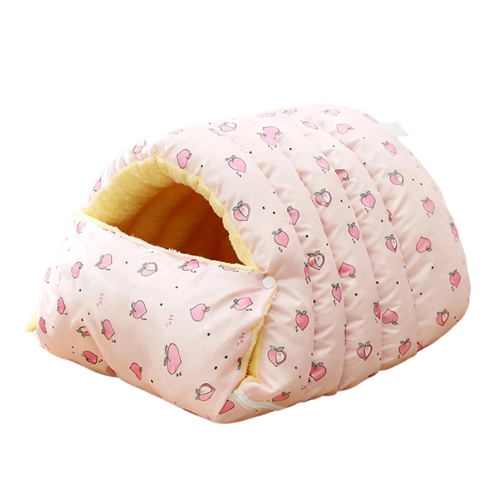 Cama para gatos semicerrada contra el frío invernal y el estrés del cachorro