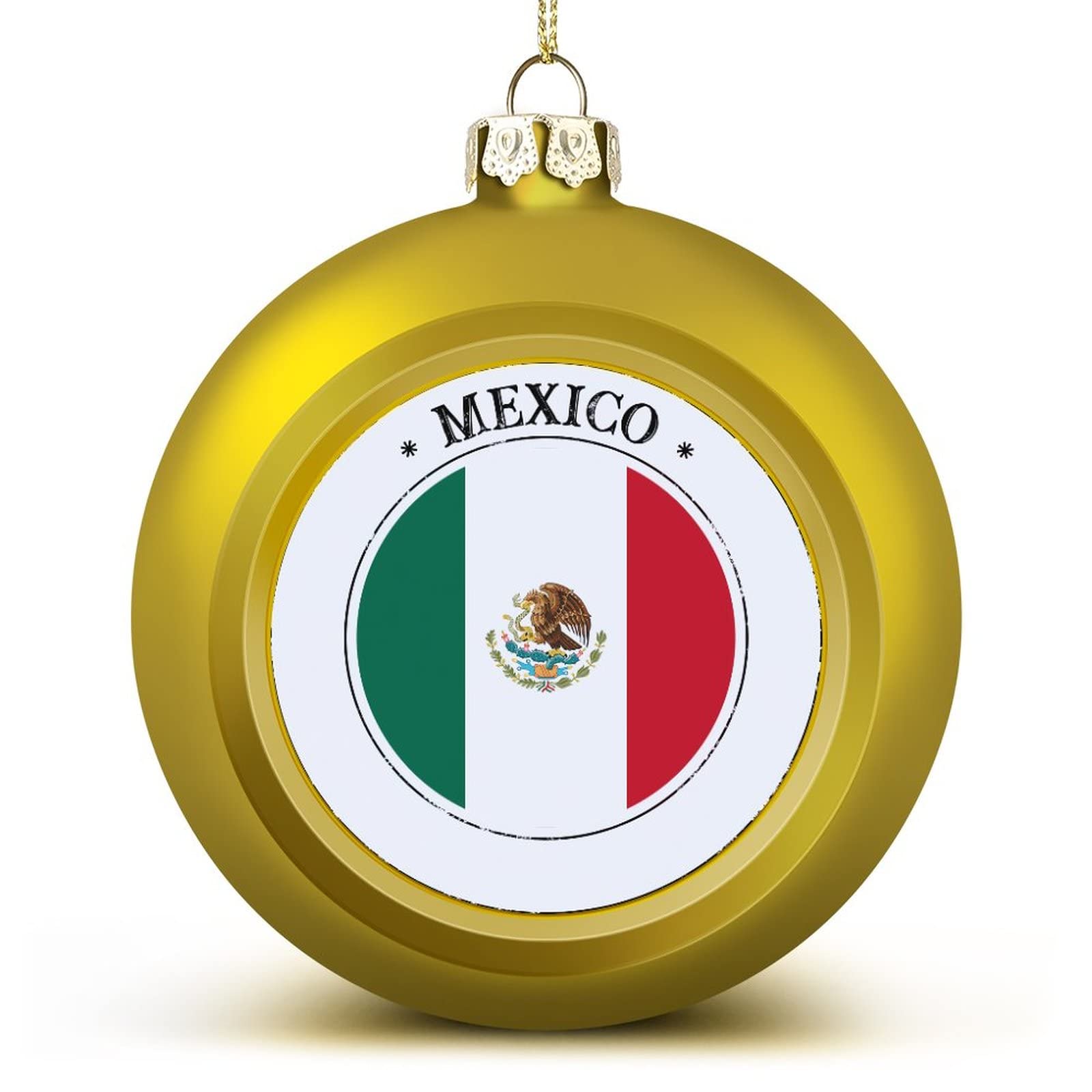 Luijorgy Men's Mexico Xmas Ball Ornat - Flag Ball Ornats Nations Flag Hanging Ornats Keepsake Souvenir For Christmas Tree Decoration Seasonal Holiday Party Supplies