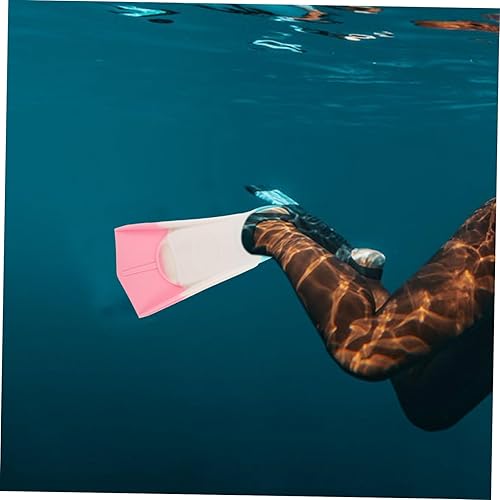 Miniatura 5 de Aletas para natación, esnórquel, cómodas aletas para adultos, equipo de entrenamiento de natación de viaje corto, diseño divertido para todos los